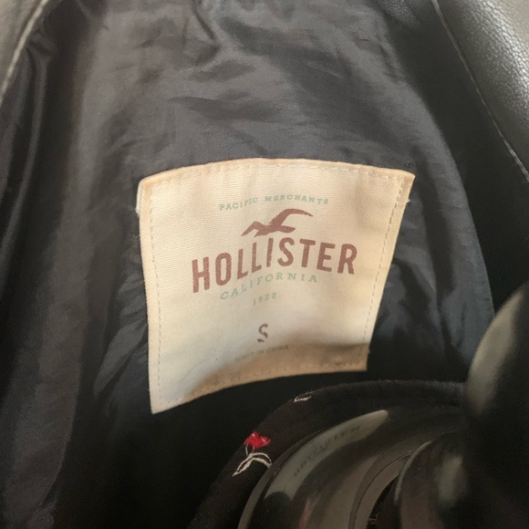 Jackets & Coats Awesome Dark Grey Wash Faux Leather Moto Jacket